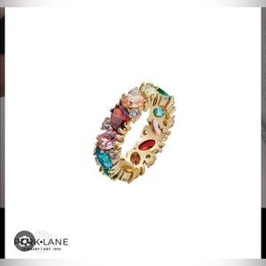 Park Lane Vibrant Gemstone Gold Ring